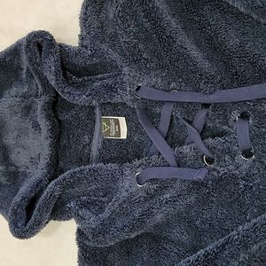 Fluffy Blue Pull Over
